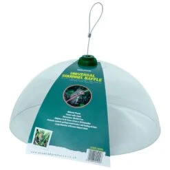 Woodside Plastic Universal Squirrel Baffle Dome With Hook, Bird Feed Guard