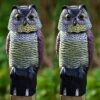 2 X Woodside Large Realistic Bird/Pigeon/Crow Owl Decoy With Rotating Head -Garden Mirth Sales Store HTOCBFXP2D0