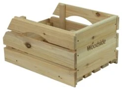 Woodside Wooden Storage Boxes/Stackable Crates With Handles For Fruit/Veg, Pack Of 3 -Garden Mirth Sales Store ITBIAHUMVPM
