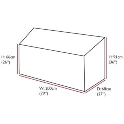 Oxbridge Black 4 Seater 1.8m 6ft Waterproof Outdoor Garden Bench Furniture Cover 9 Oxbridge Black 4 Seater 1.8m 6ft Waterproof Outdoor Garden Bench Furniture Cover -Garden Mirth Sales Store ITUMX5YDPG1