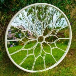 Woodside Yalding Decorative Round Outdoor Garden Mirror, Dia: 80cm 11 Woodside Yalding Decorative Round Outdoor Garden Mirror, Dia: 80cm -Garden Mirth Sales Store JET4RWY4PQD