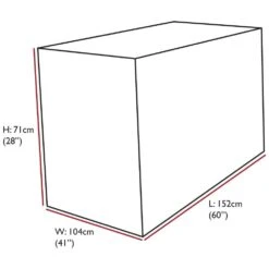 Oxbridge Black Small Table Waterproof Outdoor Garden Furniture Cover -Garden Mirth Sales Store JVTJQ1VRME3