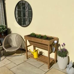 Woodside Thurne Raised Wooden Garden Bed Planter, Plants & Vegetable/Herb Box 13 Woodside Thurne Raised Wooden Garden Bed Planter, Plants & Vegetable/Herb Box -Garden Mirth Sales Store JYHRQD3W5TZ