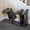 Woodside Steel Wellington Boot Rack 4 Pairs Walking Shoe Storage Stand