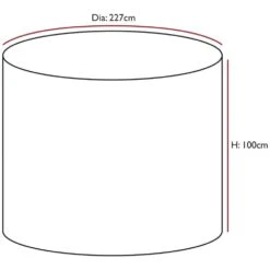 Oxbridge Sand Large Round Waterproof Outdoor Garden Patio Set Furniture Cover -Garden Mirth Sales Store KOIREYLREG2