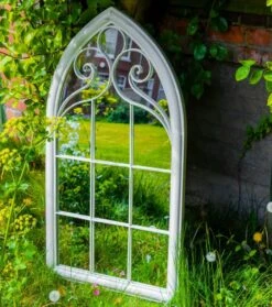 Woodside Selby XL Decorative Arched Outdoor Garden Mirror, W: 60.5cm X H: 111cm -Garden Mirth Sales Store KS1RV0RO30I