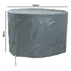 Woodside Waterproof Heavy Duty Protective Outdoor Rattan Round Patio Set Cover -Garden Mirth Sales Store LJEBDPVM24O