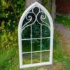Woodside Selby XL Decorative Arched Outdoor Garden Mirror, W: 60.5cm X H: 111cm -Garden Mirth Sales Store LQUK5EZ124I