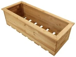 Woodside Reedham Stained Wooden Garden Trough Planter/Flower Trough Box, 95 Litres -Garden Mirth Sales Store M2NWOTG3PVB