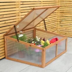 Woodside Outdoor Wooden Plant/Flower/Vegetable Cold Frame Growhouse, Medium 100cm 12 Woodside Outdoor Wooden Plant/Flower/Vegetable Cold Frame Growhouse, Medium 100cm -Garden Mirth Sales Store MMALHPFD0BB