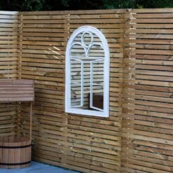 Woodside Acton Large Decorative Arched Outdoor Garden Mirror, 66.5cm X 97.5cm -Garden Mirth Sales Store MMB2HOVVRQN