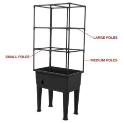 Woodside Raised Garden Plant Bed Trough For Herbs/Veg/Flowers With PE Cover -Garden Mirth Sales Store N00P24LCYI0