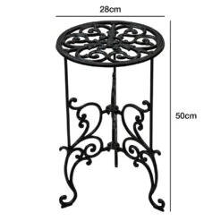 Woodside Heavy Duty Cast Iron Indoor/Outdoor Home/Garden Plant Pot Display Stand -Garden Mirth Sales Store OCYS1L0XKPP