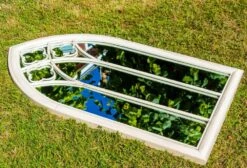Woodside Holtby XL Decorative Arched Outdoor Garden Mirror -Garden Mirth Sales Store P4WGE2UDSAT