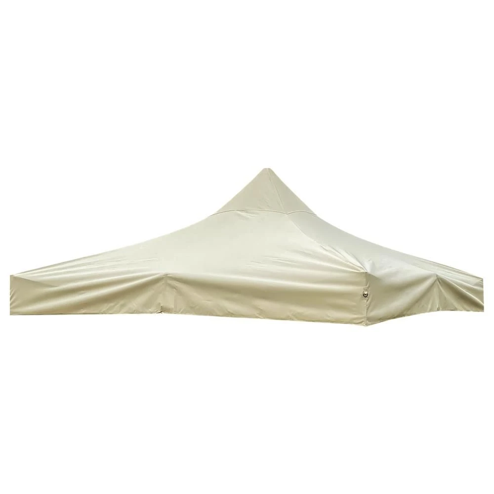 Woodside Replacement Gazebo Roof For 3mx3m Frame, Heavy Duty, Waterproof, Beige 3 Woodside Replacement Gazebo Roof For 3mx3m Frame, Heavy Duty, Waterproof, Beige