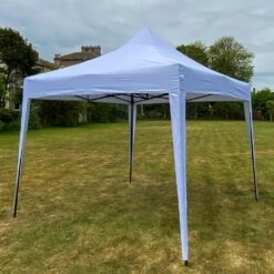 Woodside Pop Up 3m X 3m Garden Gazebo, Waterproof Garden Marquee, Pure White -Garden Mirth Sales Store PLTWRPBJTKF