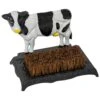 Woodside Outdoor Garden Cast Iron Boot Brush, Novelty Cow Welly Mud Scraper -Garden Mirth Sales Store PO5QMO4Y5MV