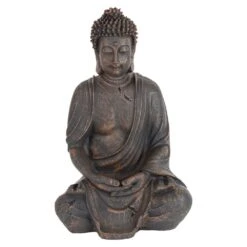 Woodside 37cm Tall Indoor/Outdoor Meditating Buddha Statue Decoration Statuary Décor Ornament 14 Woodside 37cm Tall Indoor/Outdoor Meditating Buddha Statue Decoration Statuary Décor Ornament -Garden Mirth Sales Store POEAIUEIGSU