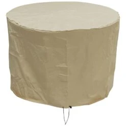 Oxbridge Sand Small Round Waterproof Outdoor Garden Patio Set Furniture Cover