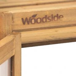 Woodside Transparent Wooden Cold Frame Growhouse/Polycarbonate Greenhouse -Garden Mirth Sales Store QCTZDFYPEAS