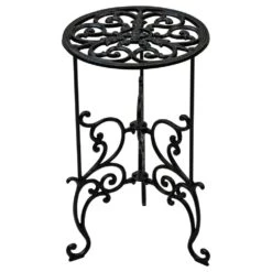 Woodside Heavy Duty Cast Iron Indoor/Outdoor Home/Garden Plant Pot Display Stand -Garden Mirth Sales Store QWECEIFES55