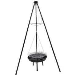 Woodside Adjustable Garden Tripod Barbecue Cooking Grill Portable BBQ Fire Pit -Garden Mirth Sales Store REUIL0IMTHC 2