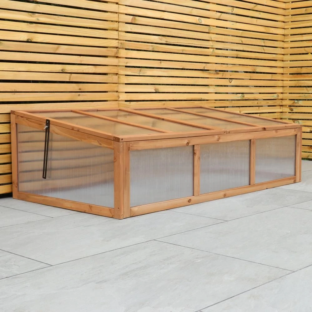 Woodside Outdoor Wooden Plant/Flower/Vegetable Cold Frame Growhouse, Large 150cm 7 Woodside Outdoor Wooden Plant/Flower/Vegetable Cold Frame Growhouse, Large 150cm - Image 5
