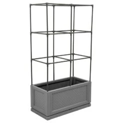 Woodside Garden Plant Bed Trough, Herbs/Veg/Flowers/Tomato Greenhouse + PE Cover 10 Woodside Garden Plant Bed Trough, Herbs/Veg/Flowers/Tomato Greenhouse + PE Cover -Garden Mirth Sales Store SJ4JGJNO3C0