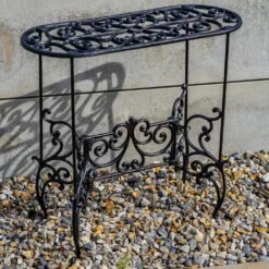 Woodside Heavy Duty Cast Iron Indoor/Outdoor XL Plant Pot Display Stand -Garden Mirth Sales Store SR2IEQ2EM2S