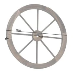 Woodside Decorative Rustic/Vintage Garden Wooden Wagon Wheel Ornament -Garden Mirth Sales Store SR3SFVTGH1E