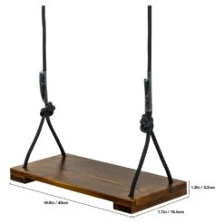 Woodside Adjustable Outdoor/Indoor Wooden Garden Swing Seat Set For Children/Kids -Garden Mirth Sales Store SRCE2YCCBV0