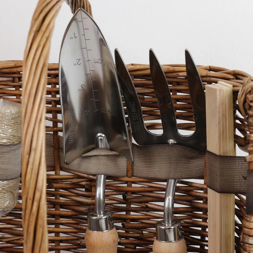 Woodside Willow Tool Basket/Trug With Garden Hand Tools Trowel/Fork/Dibber 9 Woodside Willow Tool Basket/Trug With Garden Hand Tools Trowel/Fork/Dibber - Image 7