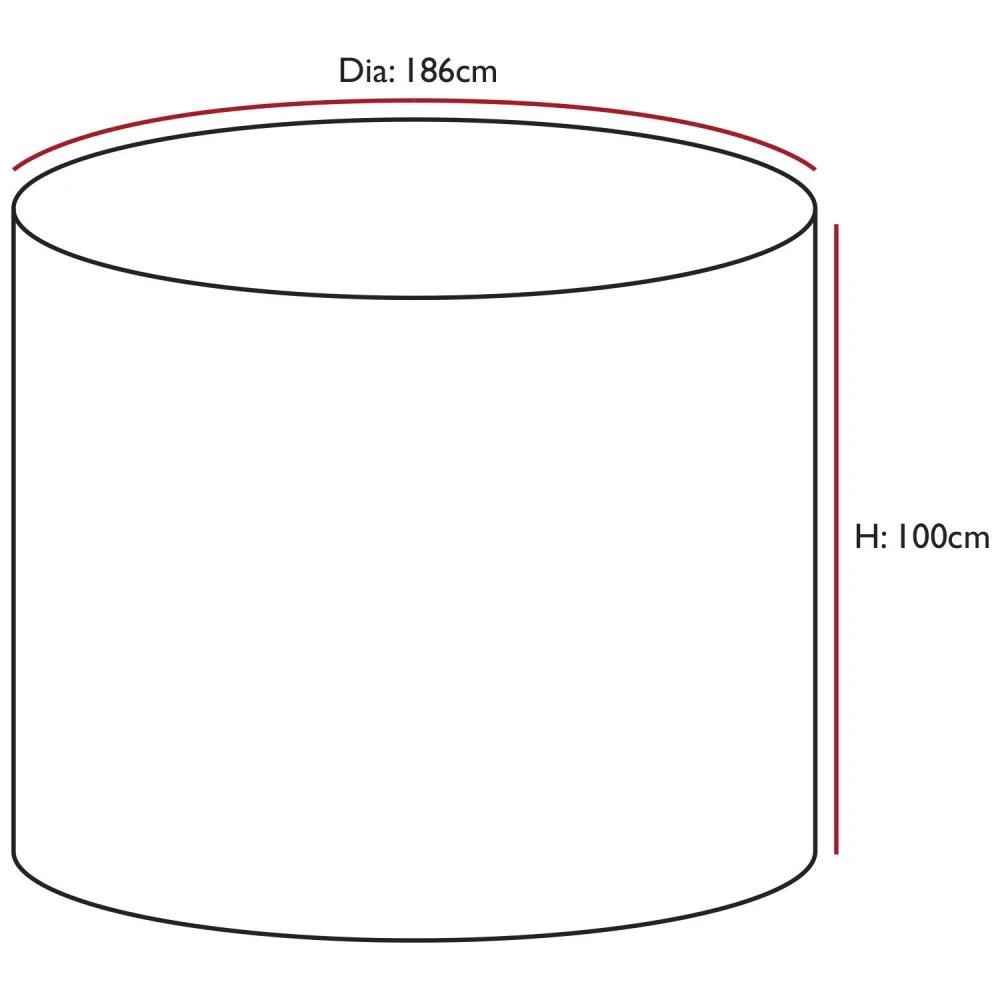 Oxbridge Sand Medium Round Waterproof Outdoor Garden Patio Set Furniture Cover 5 Oxbridge Sand Medium Round Waterproof Outdoor Garden Patio Set Furniture Cover - Image 3