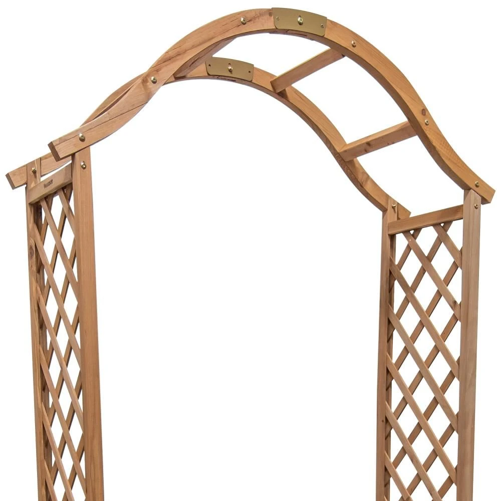 Woodside Keswick Wooden Trellis Garden Arch 4 Woodside Keswick Wooden Trellis Garden Arch - Image 2