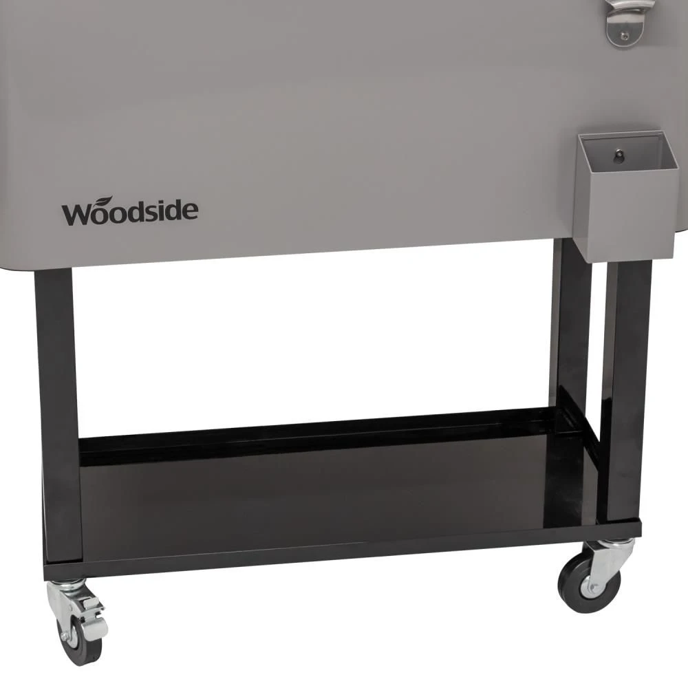 Woodside 76L Rolling House Party/BBQ Drinks Cooler, Cool Box Ice Bucket Cart 7 Woodside 76L Rolling House Party/BBQ Drinks Cooler, Cool Box Ice Bucket Cart - Image 5