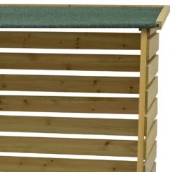 Woodside Treated Wooden Heavy Duty Log Store Garden Storage Shed -Garden Mirth Sales Store UO5VPLNRAGA
