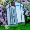 Woodside Byford XL Decorative Arched Outdoor Garden Mirror, W: 80cm X H: 110cm -Garden Mirth Sales Store UZP1RNT3G40