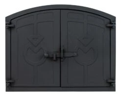 Woodside Cast Iron Outdoor Pizza/Fire Wood Oven Door, 48cm X 38cm Door