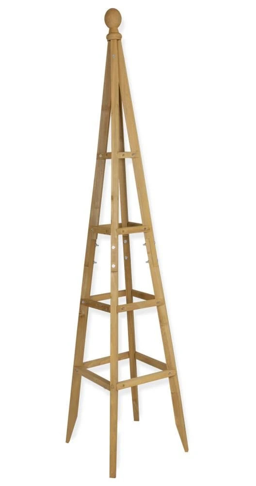 Woodside Wooden Garden Obelisk Pyramid Plant Support Trellis Climbing Frame 4 Woodside Wooden Garden Obelisk Pyramid Plant Support Trellis Climbing Frame - Image 2