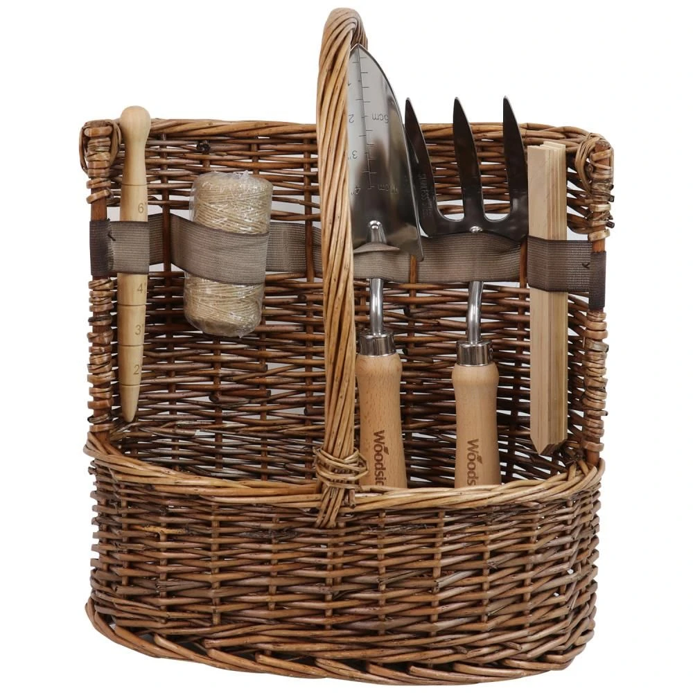 Woodside Willow Tool Basket/Trug With Garden Hand Tools Trowel/Fork/Dibber 8 Woodside Willow Tool Basket/Trug With Garden Hand Tools Trowel/Fork/Dibber - Image 6