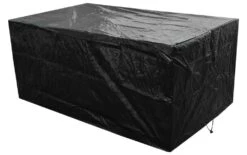Woodside L Shape Outdoor Garden Corner Sofa & Table Dining Set Cover, Black -Garden Mirth Sales Store XLZ4TRZQAHT