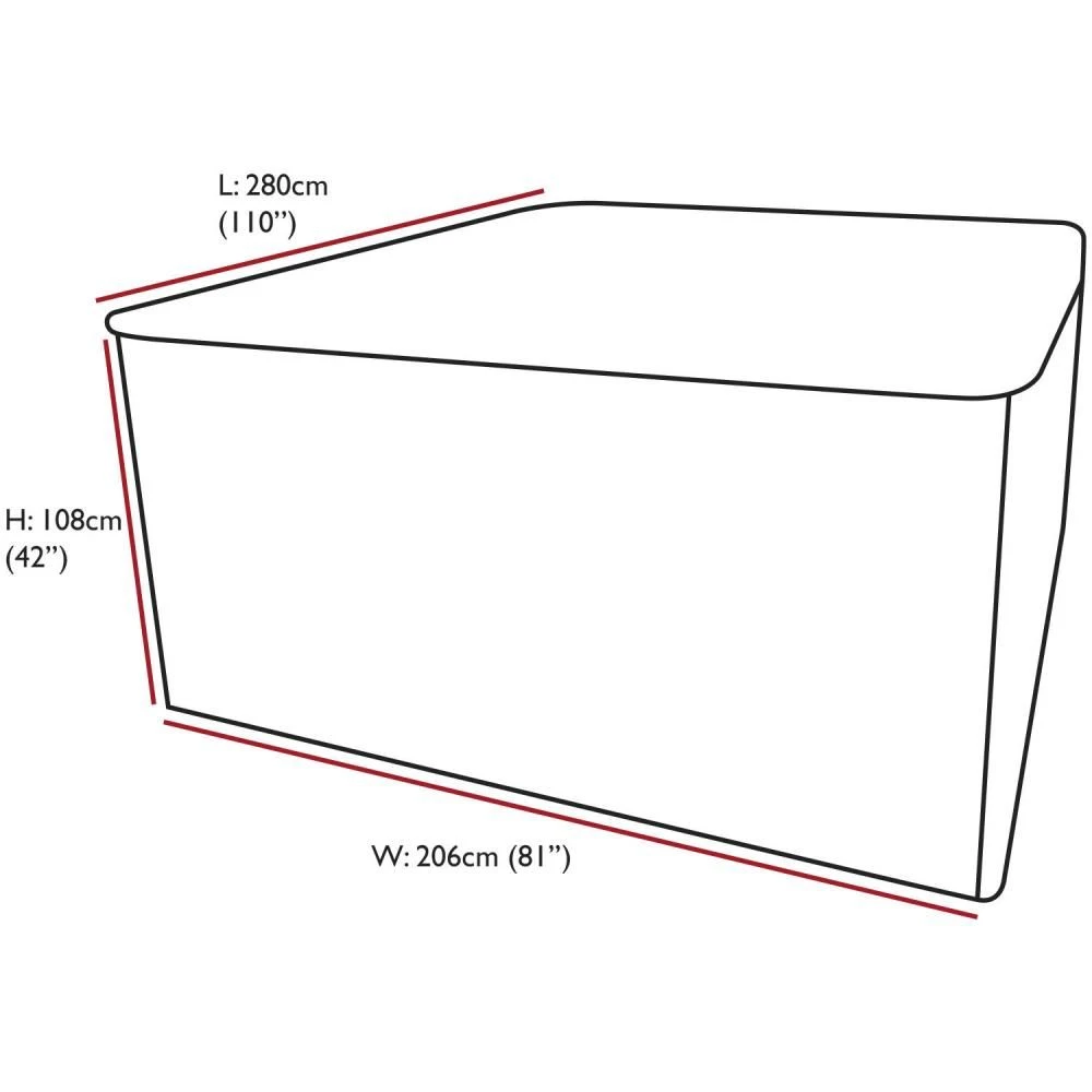 Oxbridge Black 8-10 Seater Waterproof Outdoor Garden Patio Set Furniture Cover 7 Oxbridge Black 8-10 Seater Waterproof Outdoor Garden Patio Set Furniture Cover - Image 5