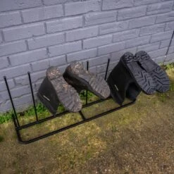 Woodside Steel Wellington Boot Rack 4 Pairs Walking Shoe Storage Stand 10 Woodside Steel Wellington Boot Rack 4 Pairs Walking Shoe Storage Stand -Garden Mirth Sales Store XRCNZPM500R