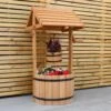Woodside Wooden Ornamental Garden Plant/Flower Wishing Well Planter -Garden Mirth Sales Store XWD1Z2FKWR3