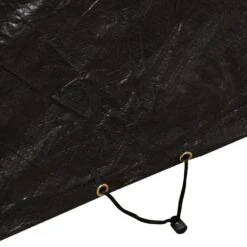 Woodside L Shape Outdoor Garden Corner Sofa & Table Dining Set Cover, Black -Garden Mirth Sales Store YCFWJ4EUK2P