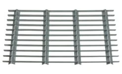 Woodside Medium Rectangle Heavy Duty Galvanised Steel Garden Door Mat