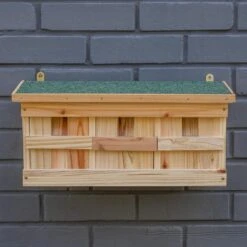 Woodside Wooden Nesting Wild Bird Box, Sparrow Colony Terrace, Removable Fronts -Garden Mirth Sales Store YJ1QZFUQ5V0