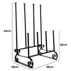 Woodside Steel Wellington Boot Rack/Walking Boot Storage Stand, Indoor & Outdoor -Garden Mirth Sales Store YSEIKF1HOKG