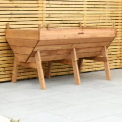 Woodside Raised Wooden Garden Bed Planter, Plants & Vegetable/Herb Box, Large 150cm -Garden Mirth Sales Store YV1II2VU15W