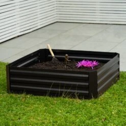 Woodside Outdoor Garden Raised Steel Vegetable/Herb/Flower Grow Bed Planter X 2 -Garden Mirth Sales Store YYP4FJHO3ND